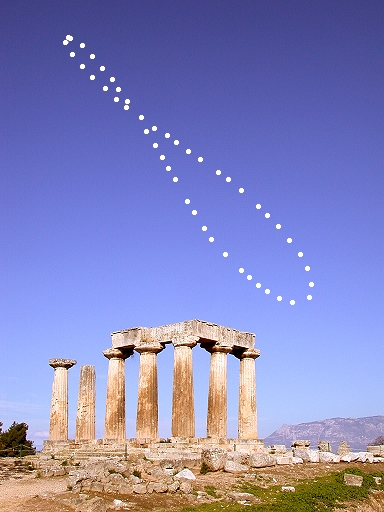 Analemma with the Temple of Apollo